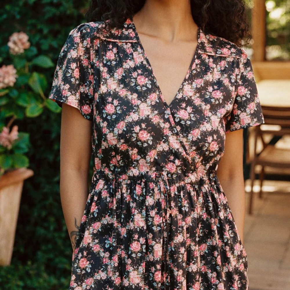 Christy Dawn - Dawn Dress in rose lattice